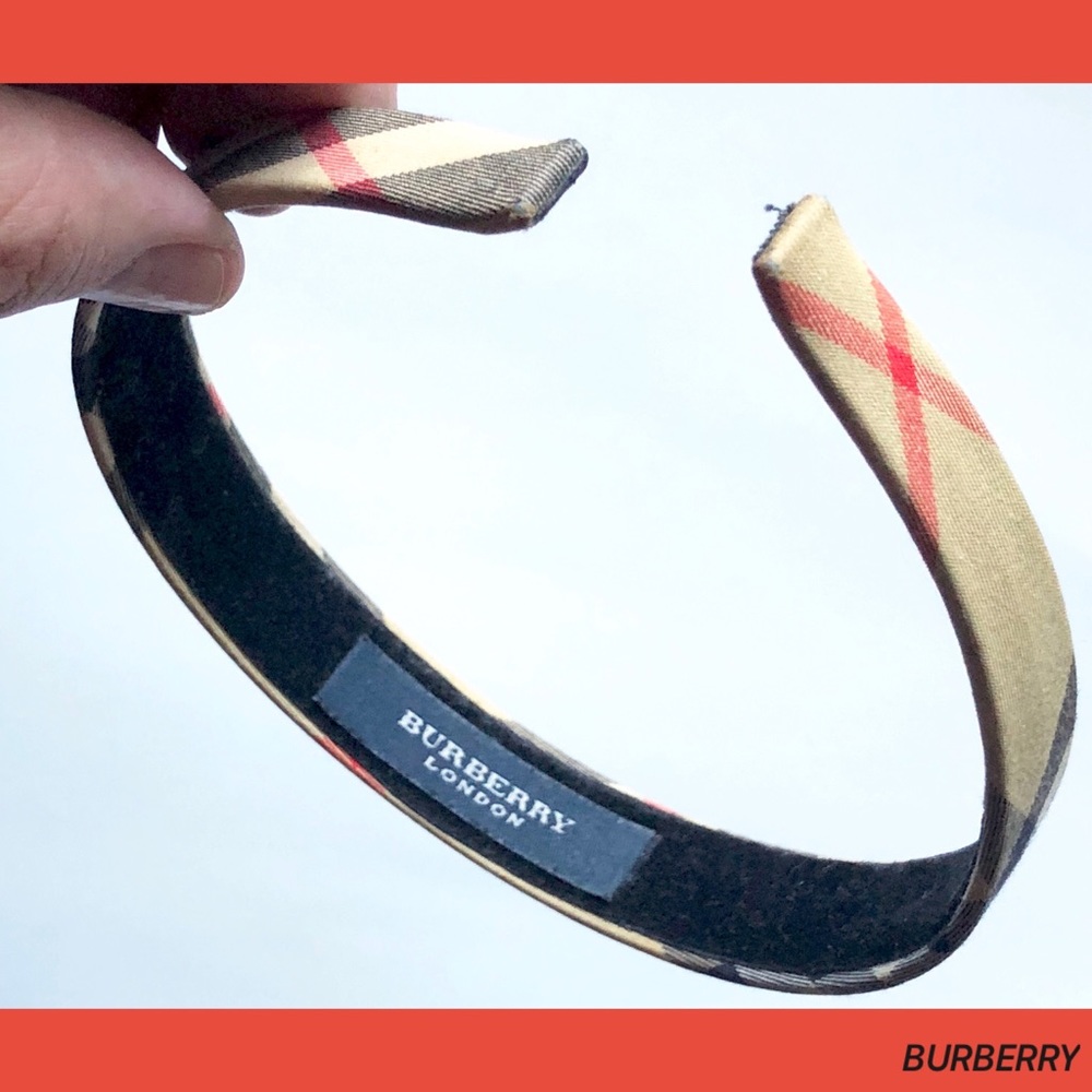 SOLD! BURBERRY Nova Check Plaid Women’s Headband - Picture 7 of 8